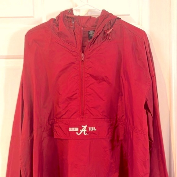 NWOT Crable Sportswear University of Alabama 100% Polyester Hooded Windbreaker - Picture 2 of 7